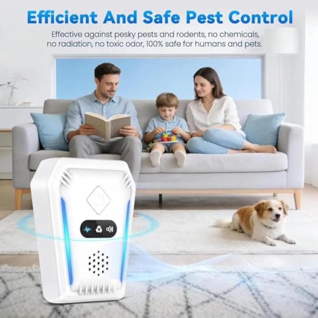 2026 Upgraded Ultrasonic Pest Repeller for Indoor Use Plug-In Device for Mice Rats Roaches Ants Spiders & Insects Home Ultrasonic Repellent with 3 Working Modes Frequency Technology Killer Bug Long-Lasting, Insect-Repelling Multi-Insect, anti Mosquito Mul