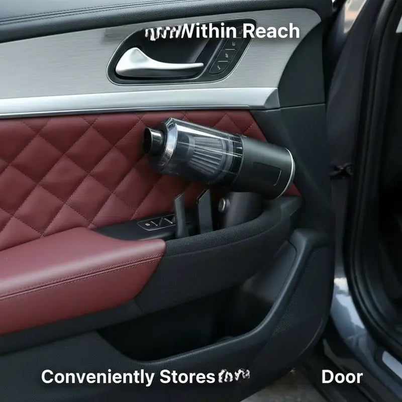 3-in-1 USB Rechargeable Handheld Vacuum Cleaner for Home and Automotive Use with Blower Function and Powerful Suction for Hard-to-Reach Areas