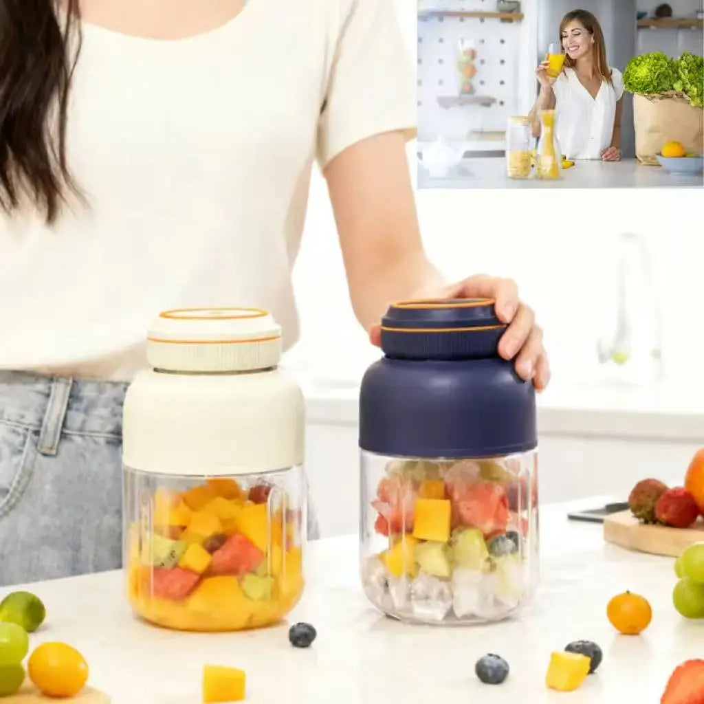 Portable Juicer and Blender Cup, USB Rechargeable Multifunctional Smoothie Maker, Essential Summer Appliance