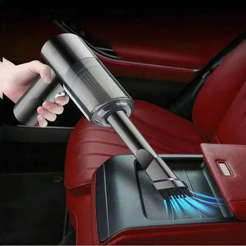 3-in-1 USB Rechargeable Handheld Vacuum Cleaner for Home and Automotive Use with Blower Function and Powerful Suction for Hard-to-Reach Areas