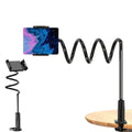 360° Rotatable Desktop Phone and Tablet Mount Stand, Adjustable Holder for Home and Office, Flexible Gooseneck Bracket Compatible with iPhone 17/16/15/14/13 Pro Max, iPad Pro/Mini/Air, Samsung Galaxy Tab, and Lenovo Tab Series