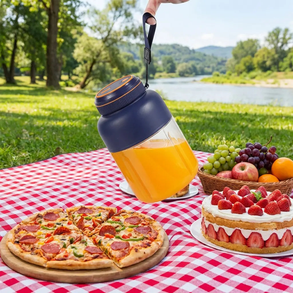 Portable Juicer and Blender Cup, USB Rechargeable Multifunctional Smoothie Maker, Essential Summer Appliance