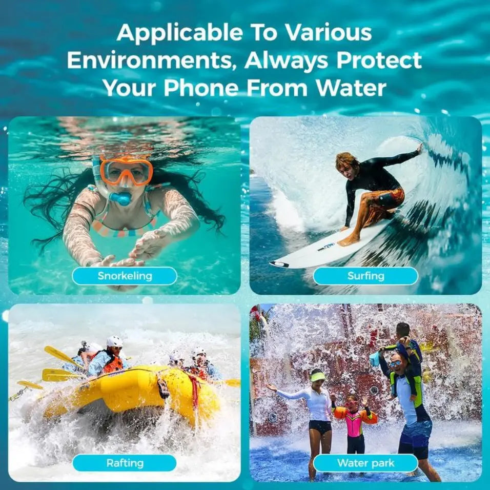Waterproof Phone Pouch, 2 Counts Clear Waterproof Cell Phone Case with Lanyard for Iphone 15/14/13 Pro Max/Plus and Galaxy S22/S23, Fits Phones up to 7 Inches, Essential Waterproof Dry Bags for Outdoor Beach Swimming Diving, Boating Accessories