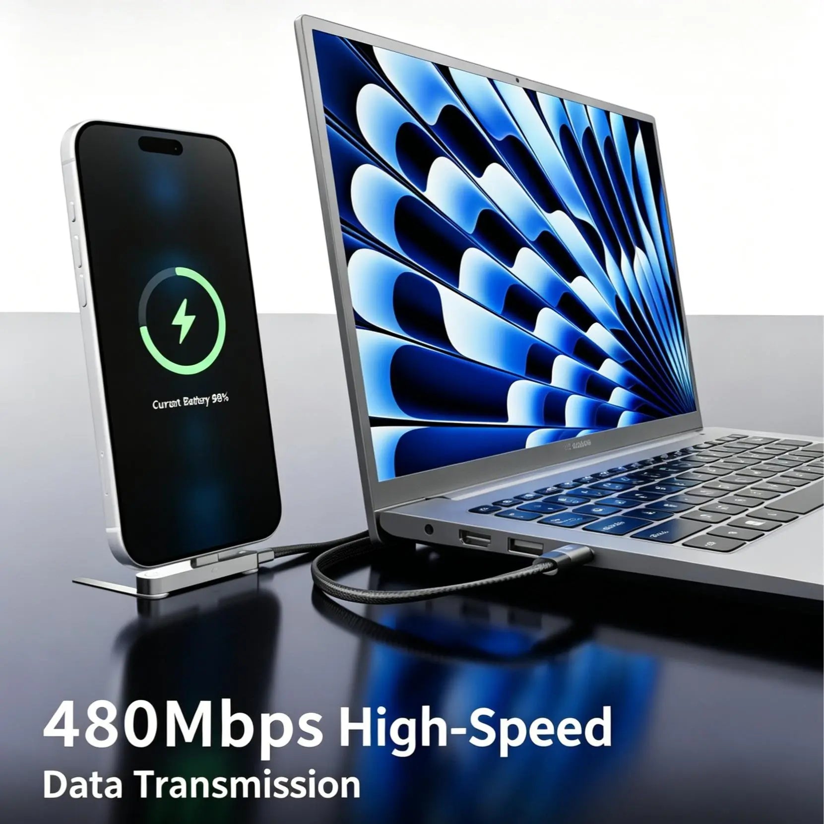 MREGB 240W Fast Charging C-Type Adapter Cable Charger - 2-In-1 Portable All-In-1 Stand Cord for Mobile Devices (Gaming, Travel Use) - Durable Summerwins Fast Chargers